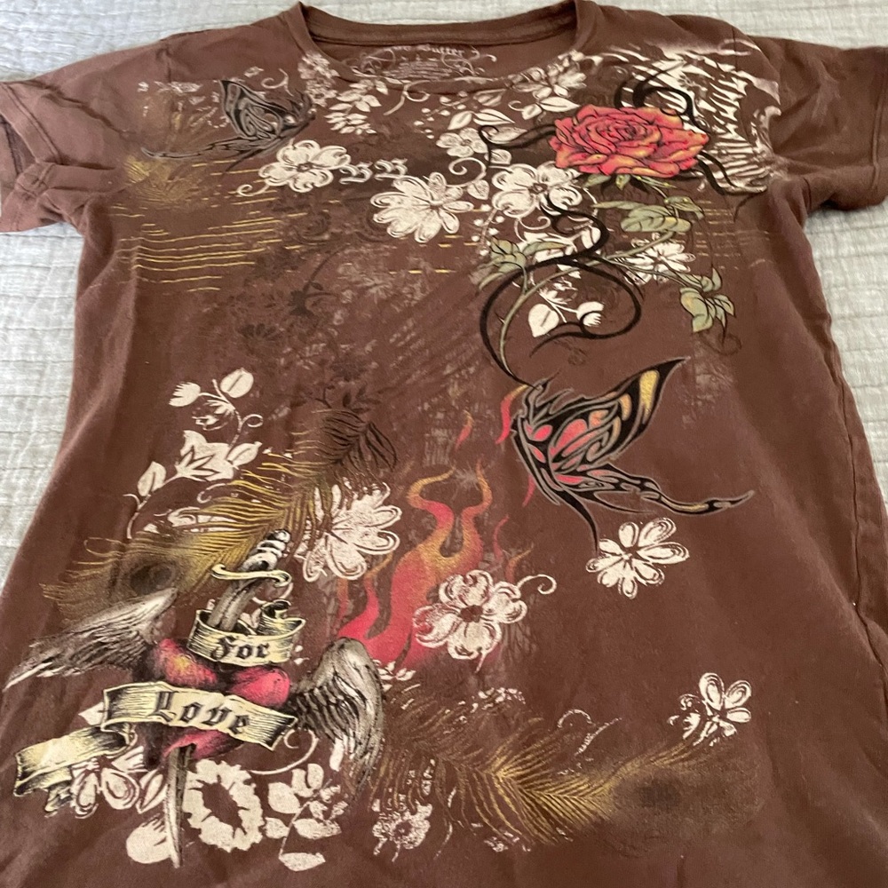 Vintage Tee with rhinestones Brad Butter